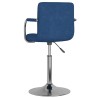 Tabouret de bar Bleu Tissu 