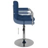 Tabouret de bar Bleu Tissu 