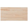Dessus de table blanc 100x60x2,5 cm bois de pin massif 