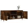 Meuble TV chêne fumé 104x35x50 cm bois d'ingénierie 