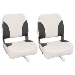 Sièges de bateau pliables lot de 2 à dossier haut 41x36x48 cm 