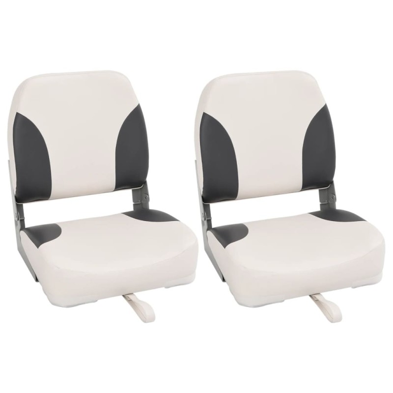 Sièges de bateau pliables lot de 2 à dossier haut 41x36x48 cm 