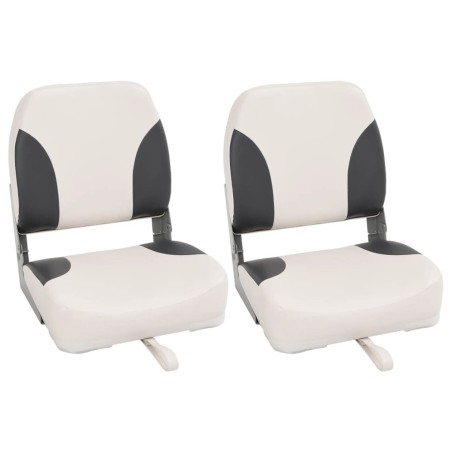 Sièges de bateau pliables lot de 2 à dossier haut 41x36x48 cm 