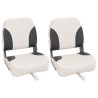 Sièges de bateau pliables lot de 2 à dossier haut 41x36x48 cm 