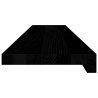 Appuis de fenêtre 2 pcs marron foncé bois de chêne massif 