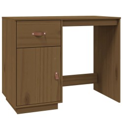 Bureau Marron miel 95x50x75 cm Bois massif de pin 