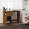 Bureau Marron miel 95x50x75 cm Bois massif de pin 
