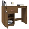 Bureau Marron miel 95x50x75 cm Bois massif de pin 
