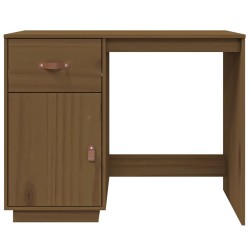 Bureau Marron miel 95x50x75 cm Bois massif de pin 
