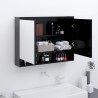 Armoire à miroir de salle de bain 80x15x60 cm MDF anthracite 
