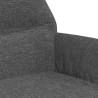 Chaise de relaxation avec repose-pieds Gris clair Tissu 