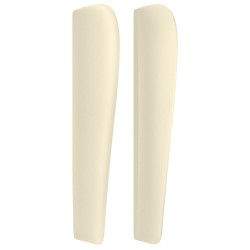 Tête de lit avec oreilles Crème 163x23x118/128 cm Similicuir 