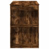 Table de bar chêne fumé 102x70x103,5 cm bois d'ingénierie 