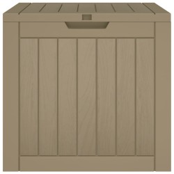 Boîte de stockage de jardin gris 55,5x43x53 cm polypropylène 