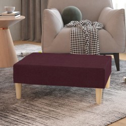 Repose-pied Violet 78x56x32 cm Tissu 