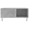 Table basse gris béton 80x80x36,5 cm bois d'ingénierie 