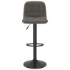 Tabouret de bar Gris foncé Velours 