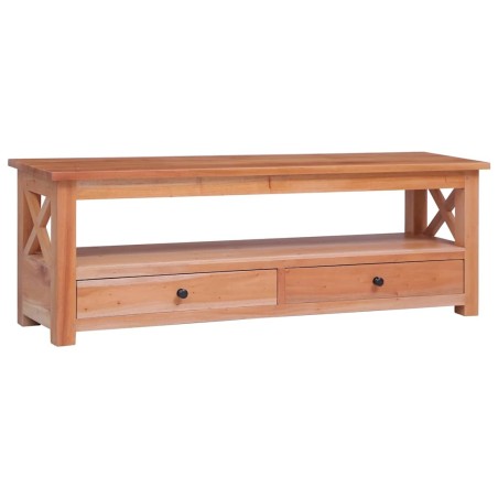 Meuble TV 115x30x40 cm Bois d'acajou massif 