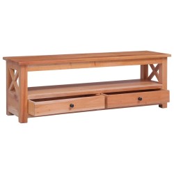 Meuble TV 115x30x40 cm Bois d'acajou massif 