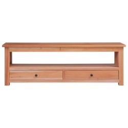 Meuble TV 115x30x40 cm Bois d'acajou massif 
