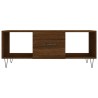 Table basse chêne marron 102x50x40 cm bois d'ingénierie 
