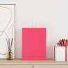 Sacs en papier 250 pcs avec poignées rose 26x12x35 cm 