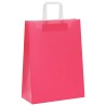Sacs en papier 250 pcs avec poignées rose 26x12x35 cm 