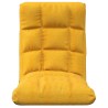 Chaise pliable de sol Jaune moutarde Tissu 