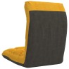 Chaise pliable de sol Jaune moutarde Tissu 