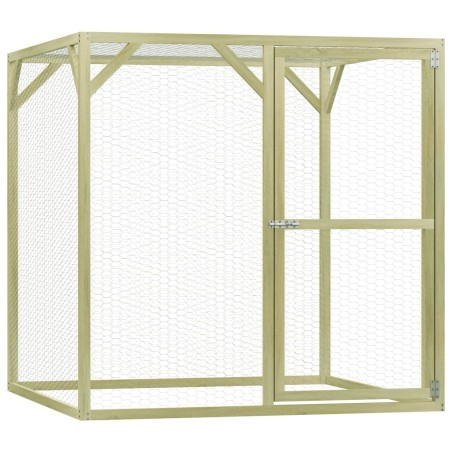 Poulailler 1,5x1,5x1,5 m Pinède imprégnée 