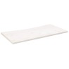 Dessus de bureau blanc 100x50x2,5 cm bois massif de pin 