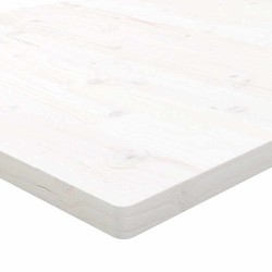 Dessus de bureau blanc 100x50x2,5 cm bois massif de pin 