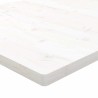 Dessus de bureau blanc 100x50x2,5 cm bois massif de pin 