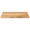 Dessus de table 80x50x3,8 cm rectangulaire bois massif manguier 