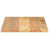 Dessus de table 80x50x3,8 cm rectangulaire bois massif manguier 
