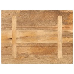 Dessus de table 80x50x3,8 cm rectangulaire bois massif manguier 
