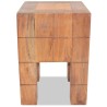 Tabouret bois d'acajou massif 