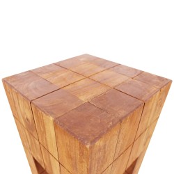 Tabouret bois d'acajou massif 
