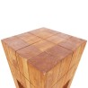 Tabouret bois d'acajou massif 