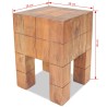 Tabouret bois d'acajou massif 