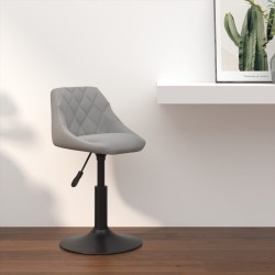 Tabouret de bar Gris clair Velours 