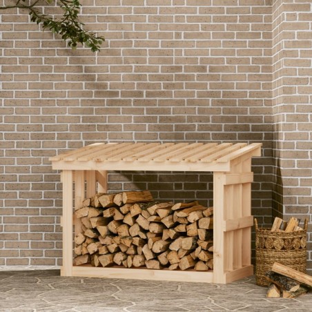 Support pour bois de chauffage 108x64,5x77 cm Bois de pin 