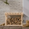 Support pour bois de chauffage 108x64,5x77 cm Bois de pin 