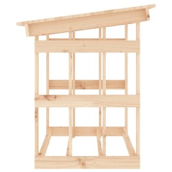 Support pour bois de chauffage 108x64,5x77 cm Bois de pin 