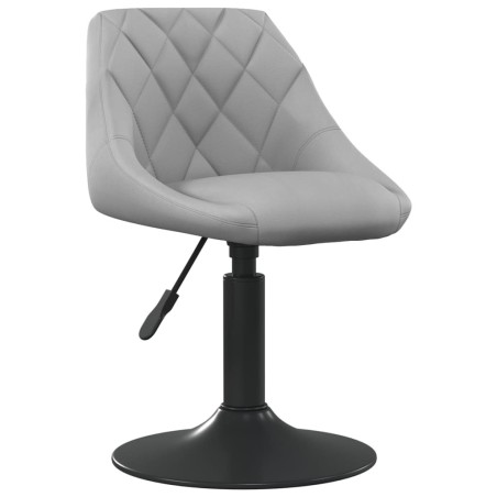 Chaise de salle à manger Gris clair Velours 