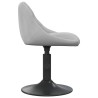Chaise de salle à manger Gris clair Velours 