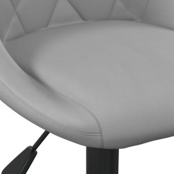 Chaise de salle à manger Gris clair Velours 