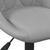 Chaise de salle à manger Gris clair Velours 