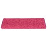 Tapis d'escalier 15 pcs 65x21x4 cm Rose 