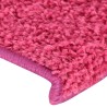 Tapis d'escalier 15 pcs 65x21x4 cm Rose 